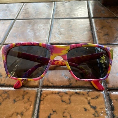 Gafas de sol vintage Bolle Acrylex patrón divertido con lentes grises Foto 1 de 4