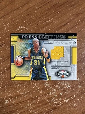 2002-03 Fleer Box Score Press Clippings Reggie Miller - Image 1 of 2