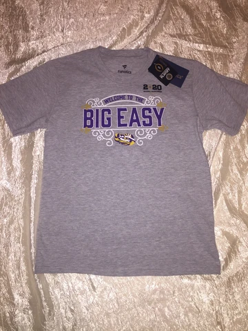 Kids NCAA LSU Tigers 2020 Championship Shirt Size Medium 10-12 Cover