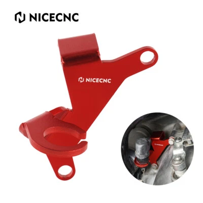 NICECNC Bremsleitung Klemme Halter Für Yamaha Raptor 700 YFM700R 2006-2024 Rot - Image 1 of 4