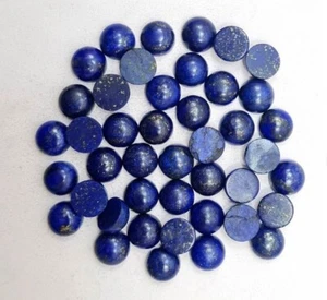 Lapis Lazuli Wholesale Gemstone Round Cabochon 50 Pieces 6mm For Jewelry - Picture 1 of 1