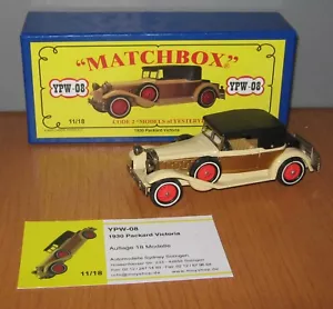 Matchbox Yesteryear YPW-08 Y15 Packard Victoria Cream & Gold Code 2 - Bild 1 von 10
