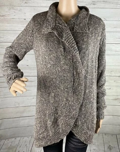 CAbi Strickjacke Pullover klein mokka braun vorne offen kuschelig Strick Kragen Freizeit - Bild 1 von 12