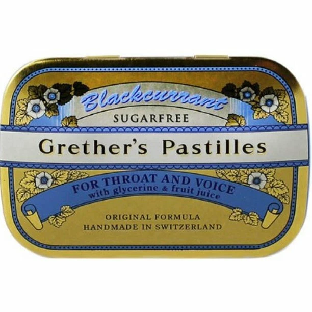 Grether's Sugarless Black Currant Pastilles 3.75 oz