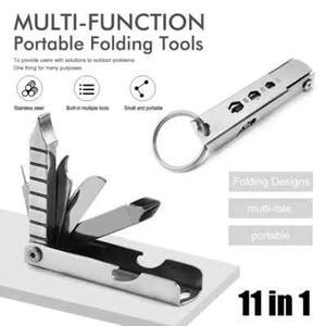 Destornillador Llave Abridor de Botellas Herramienta Combinada Exterior Emergencia Multitool - Imagen 1 de 8