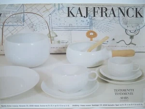 【PÓSTER】 KAJ FRANCK / TESTAMENTTI / ARABIA FINLANDIA / 41x59cm - Imagen 1 de 4