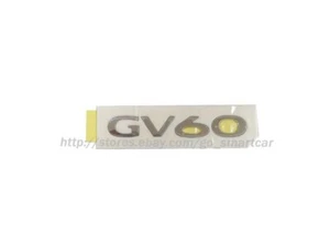 rear trunk GV60 emblem (chrome silver color) fit Genesis GV60 2023 2024 2025 - Picture 1 of 1