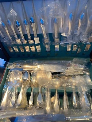 PLATA ESTERLINA ANTIGUA PUNTIAGUDA TAMAÑO 1 ALMUERZO CONJUNTO CON 6 PIEZAS. PER D&H R&B Foto 1 de 3