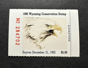 WTDstamps - 1992 WYOMING - State Duck Stamp - Mint OG NH - Picture 1 of 2