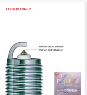 Bujías láser platino NGK PFR5B-11 x 4 para Subaru Forester Liberty y Nissa Foto 1 de 4