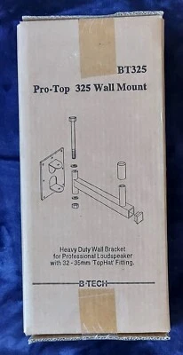 B-Tech BT325 Heavy Duty Loudspeaker Wall Mount (Brand New & Sealed) - Image 1 of 4