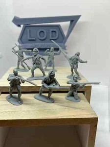 LOD Enterprises Plastic Figure Set LOD064 FRENCH & INDIAN WAR FRENCH MILITIA - Picture 1 of 5