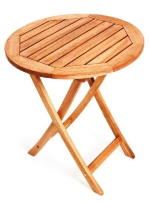 Merxx Gartentisch Klapptisch rund Ø 65 cm Eukalyptusholz - Bild 1 von 2