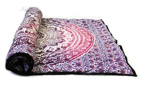 30X40" Pink Ombre Mandala Baby Quilt Reversible  - Picture 1 of 7