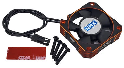 NEW NHX RC 35mm Aluminum Case High Speed 21000 RPM Cooling Fan -Orange/Black - Image 1 of 4