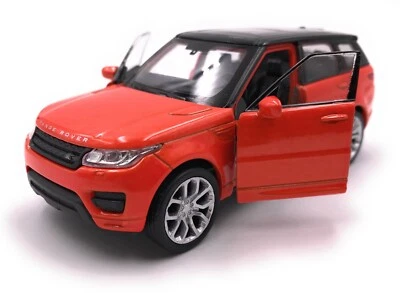 Model Car Range Rover Sport SUV Orange Scale 1:34-39 (Licensed) - Image 1 of 3