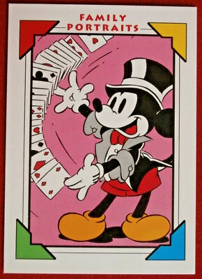 Disney COLLECTOR CARDS - Card #110 - MAGICIAN MICKEY - IMPEL 1991 - Image 1 of 2
