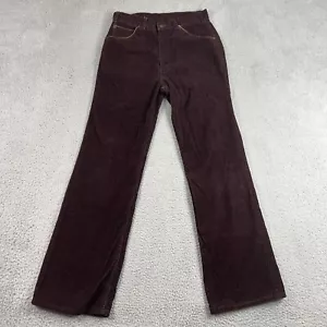 Vintage Levis Cordurroy Pants 32X32 Brown Corduroy Brown Tab Straight Pants 70s - Picture 1 of 14