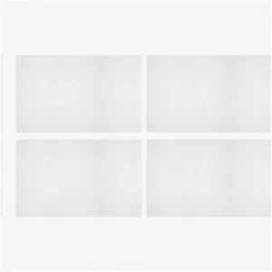StitchPro Mesh Canvas: 4-Pack 50x33cm White Blank Embroidery Needlepoint & Knit - Picture 1 of 7