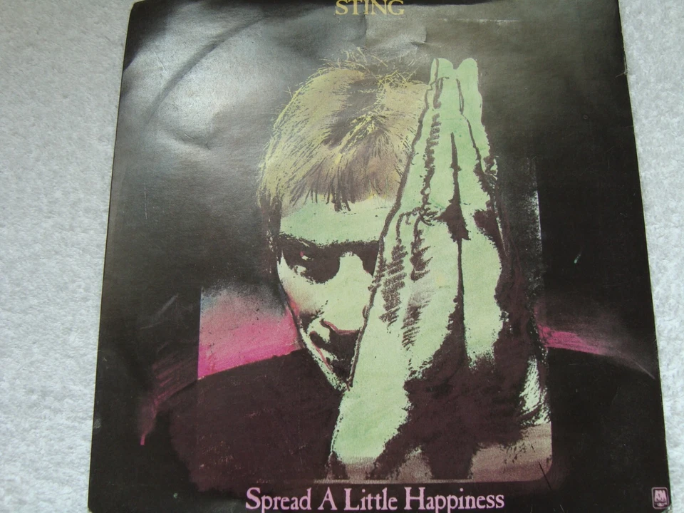 STING - SPREAD A LITTLE HAPPINESS / ONLY YOU - VINYLK 7" - A&M records AMS 8242 - Image 1 of 1
