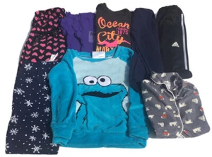 Girls Clothing Lot XS / Small – Pajamas, Tops, Tees, Tights & Sweatshirt - Picture 1 of 12