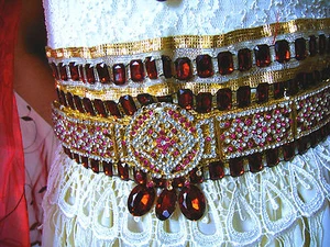 AUFWENDIGES 17 TEILIGES, BOLLYWOOD, MUJRA, INDIANER, TANZKOSTÜM, SCHMUCKSET - Bild 1 von 19