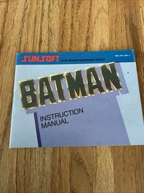 Batman NES Nintendo solo libretto istruzioni manuale