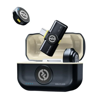 Hollyland Lark M2 Duo 2.4 Ghz Black Wireless Lavalier USB C Microphone System - Image 1 of 4