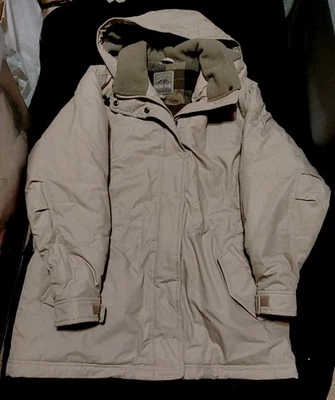Pacific Trail Beige Tan Coat  Detachable Hood Zipper Snaps Ladies L Large Nice!! - Image 1 of 4