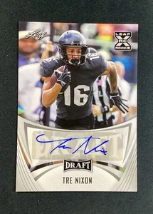 2021 Leaf Draft Auto Tre Nixon #BA-TN1 Rookie Auto RC - Picture 1 of 3