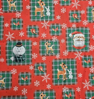 Fabric  Rudolph The Red Nosed Reindeer Christmas V.I.P. By Cranston - Image 1 of 4