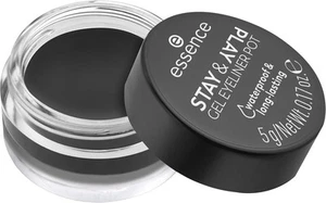 essence | Stay & Play Gel Eyeliner Pot | Waterproof, Long Lasting, 01 | Black - Picture 1 of 9