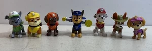 Paw Patrol Figures Mixed Lot of 7 Marshall Skye Zuma Rubble Chase Rocky Tracker - Picture 1 of 5