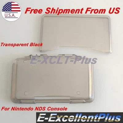 TPU Crystal Black Protective Cover Soft Case For Nintendo Dual Screen fat DS NDS - Image 1 of 4