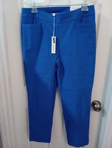 Chico's Women's Amparo Blue Brigitte Slim Ankle Pants - Size 1.5/10R - Picture 1 of 19