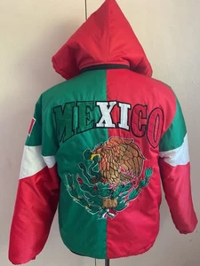 Vintage Mexico Bomberjacke Gr. L Pit-Pit 22 Stickerei Boxer Marco Antonio Barrera - Bild 1 von 17
