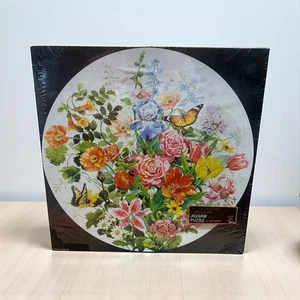 Springbok Monarch Butterflies Circular Jigsaw Puzzle Vintage 500 Pieces 1979 - Picture 1 of 13