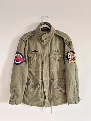 Polo Ralph Lauren Military Army M65 Skull Skeleton Patch Paratroops Field Jacket - Image 1 of 3