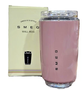 Smeg Thermoskanne Kaffeebecher Edelstahl Travel Mug Thermobecher 240ml - Rosa - Bild 1 von 5