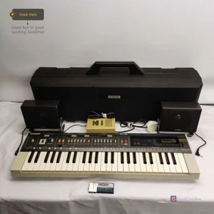 CASIO CASIOTONE MT-800 KEYBOARD MIT 2 LAUTSPRECHERN & CASE VINTAGE - Bild 1 von 15
