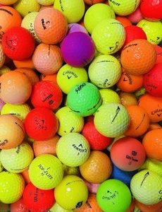 100 Easy To See Assorted Color Used Golf Balls FREE SHIPPING 3A CALLAWAY - Picture 1 of 1