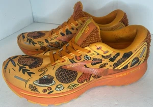 Scarpe da corsa Brooks Ghost 14 Turkey Trot arancione da donna 10 sneaker del Ringraziamento - Foto 1 di 10