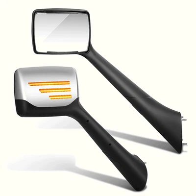 Ajuste 22-25 Peterbilt 579 barra de sinal estilo LED conjunto de espelho capô de seta - Imagem 1 de 4