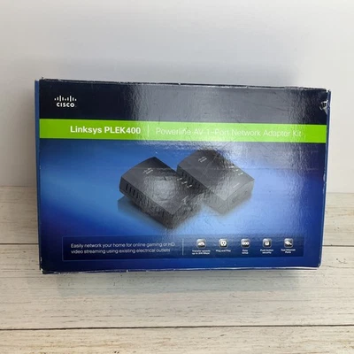 Cisco Powerline 400 Bridge - PLEK400 Powerline AV-1 Port Network Adapter Kit - Image 1 of 4