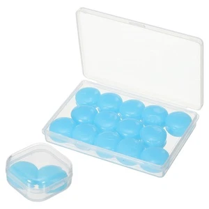Silicone Earplugs, 27 Db Noise Cancelling Sleeping Ear Plugs (16 Pack, Blue) - Picture 1 of 7