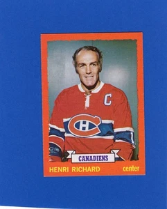 1973-74 Topps Hockey, Henri Richard # 87, Montreal Canadiens - Bild 1 von 2