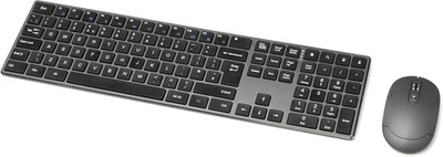 Amazon Basics Rechargeable Wireless Mouse Full Size Keyboard, Ultra Slim, Quiet - Image 1 of 4