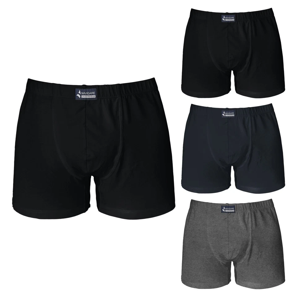 Set 4 Paia Slip / Boxer Uomo NAVIGARE Cotone Bielastico Taglie Forti - Immagine 1 di 1