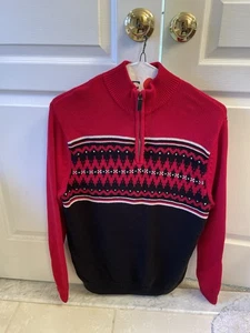 Chaps Sweater Mens Medium 1/4 Zip  - Picture 1 of 3