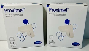 Proximel Apósitos de Espuma de Silicona 3 X 3 Hartmann 2 Cajas - 20 Piezas Exp 8/2027 - Imagen 1 de 5